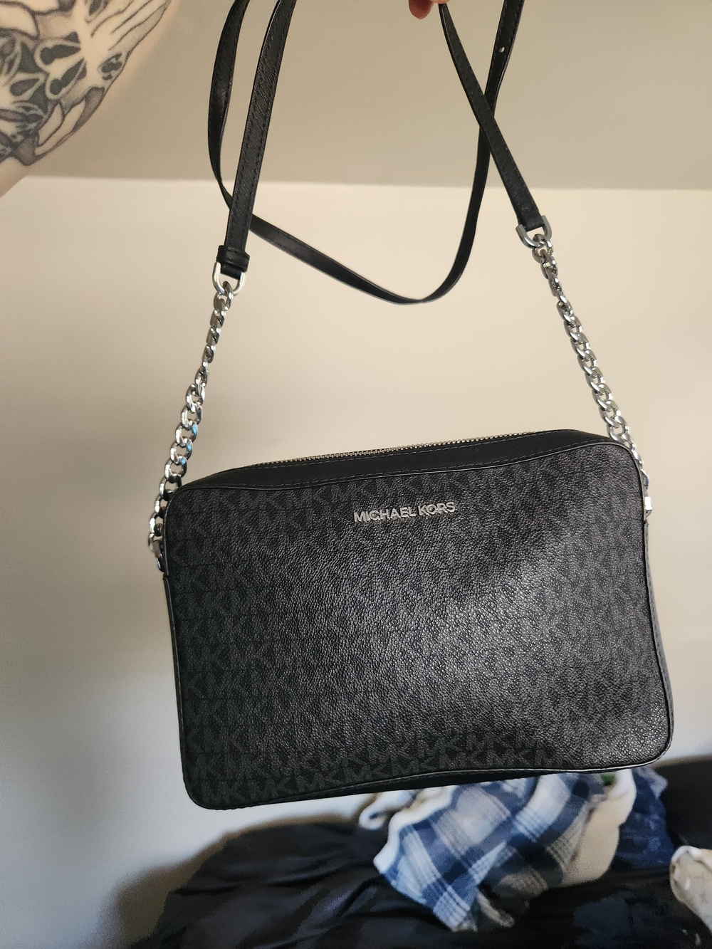Michael Kors Black Logo Crossbody Bag